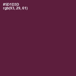 #5D1D3D - Wine Berry Color Image