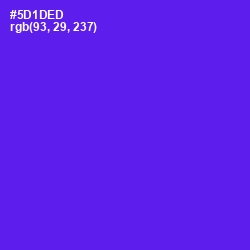 #5D1DED - Purple Heart Color Image