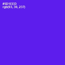 #5D1EED - Purple Heart Color Image
