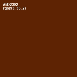 #5D2302 - Brown Bramble Color Image