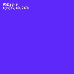 #5D28F9 - Purple Heart Color Image