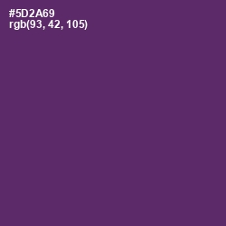 #5D2A69 - Honey Flower Color Image
