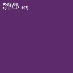 #5D2B6B - Honey Flower Color Image