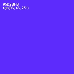 #5D2BFB - Purple Heart Color Image