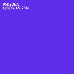 #5D2DEA - Purple Heart Color Image