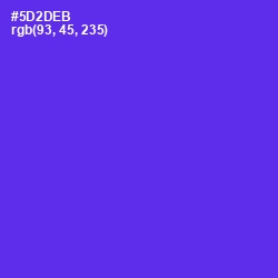 #5D2DEB - Purple Heart Color Image