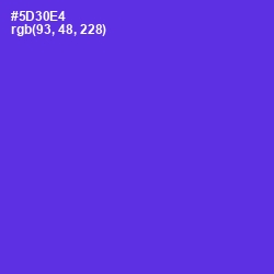 #5D30E4 - Purple Heart Color Image
