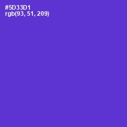 #5D33D1 - Purple Heart Color Image