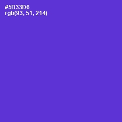 #5D33D6 - Purple Heart Color Image