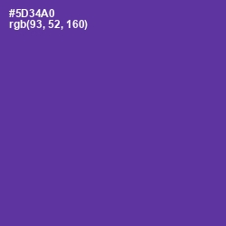 #5D34A0 - Royal Purple Color Image