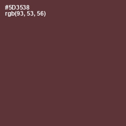 #5D3538 - Congo Brown Color Image