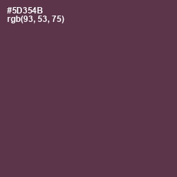 #5D354B - Voodoo Color Image