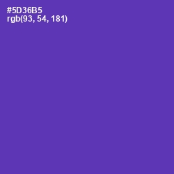 #5D36B5 - Royal Purple Color Image