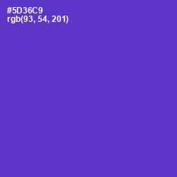 #5D36C9 - Purple Heart Color Image