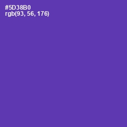 #5D38B0 - Royal Purple Color Image