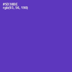 #5D38BE - Royal Purple Color Image