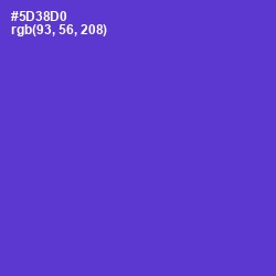 #5D38D0 - Purple Heart Color Image