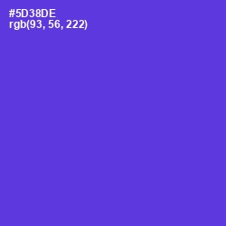 #5D38DE - Purple Heart Color Image
