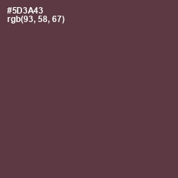 #5D3A43 - Matterhorn Color Image