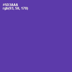 #5D3AAA - Royal Purple Color Image