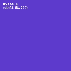 #5D3ACB - Purple Heart Color Image