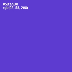 #5D3AD0 - Purple Heart Color Image