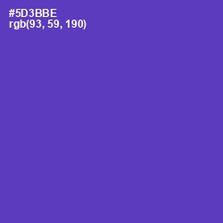 #5D3BBE - Royal Purple Color Image