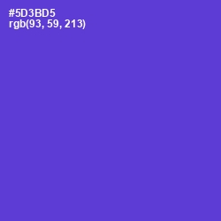 #5D3BD5 - Purple Heart Color Image