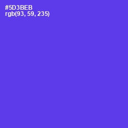 #5D3BEB - Purple Heart Color Image