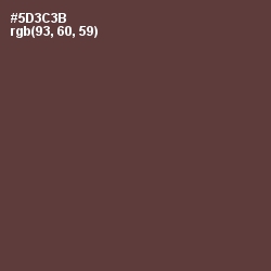 #5D3C3B - Congo Brown Color Image