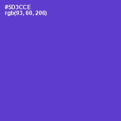 #5D3CCE - Purple Heart Color Image