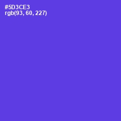 #5D3CE3 - Purple Heart Color Image