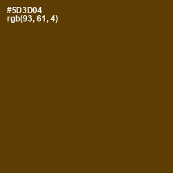 #5D3D04 - Saddle Brown Color Image