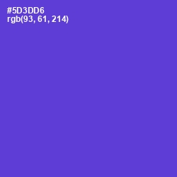 #5D3DD6 - Purple Heart Color Image