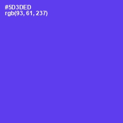 #5D3DED - Purple Heart Color Image