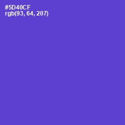 #5D40CF - Fuchsia Blue Color Image