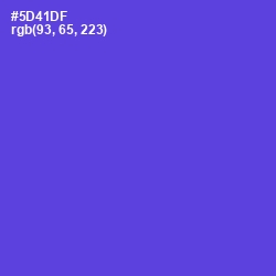 #5D41DF - Fuchsia Blue Color Image