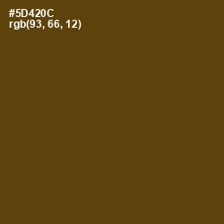 #5D420C - Bronze Olive Color Image