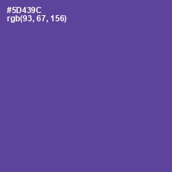 #5D439C - Victoria Color Image