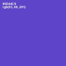 #5D44C9 - Fuchsia Blue Color Image