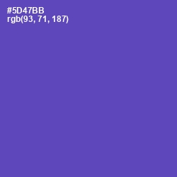 #5D47BB - Blue Violet Color Image