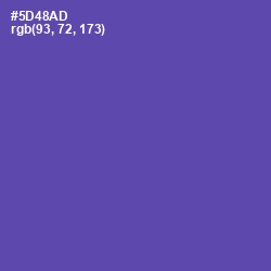 #5D48AD - Blue Violet Color Image