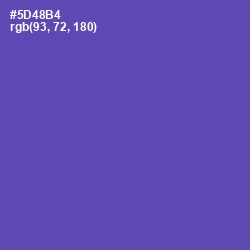 #5D48B4 - Blue Violet Color Image