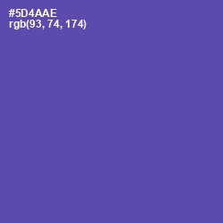 #5D4AAE - Blue Violet Color Image
