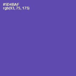 #5D4BAF - Blue Violet Color Image