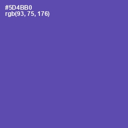 #5D4BB0 - Blue Violet Color Image