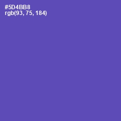 #5D4BB8 - Blue Violet Color Image