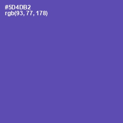 #5D4DB2 - Blue Violet Color Image