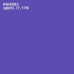 #5D4DB3 - Blue Violet Color Image