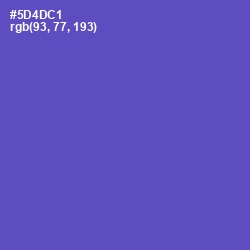 #5D4DC1 - Fuchsia Blue Color Image